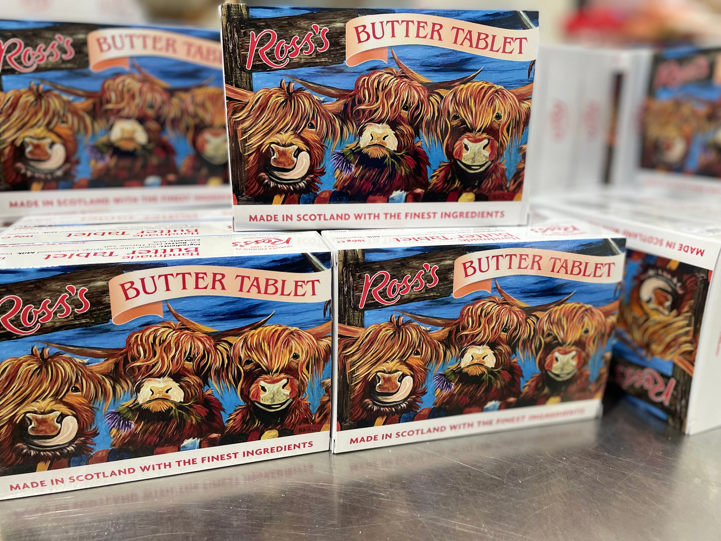 Highland Kuh Tablette Geschenkbox 150g