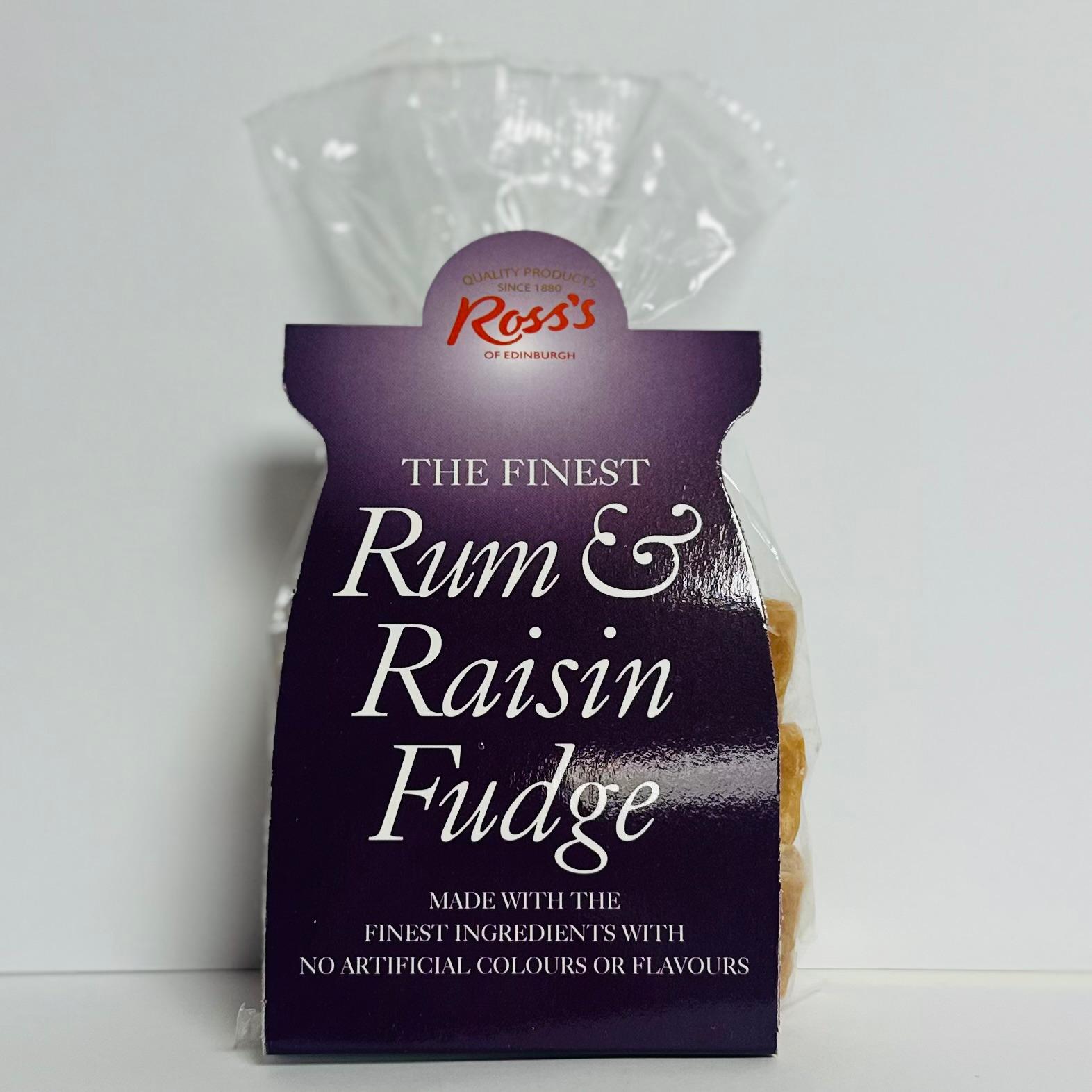 Rum & Raisin Fudge – Ross's of Edinburgh Ltd